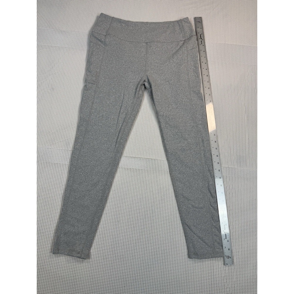 Kyodan Outdoor Womens Gray Leggings Large Stretch Athletic Yoga Pants Pockets